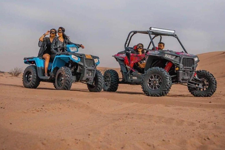 Doha :Woestijnsafari met quad, kamelenrit, zandboarden