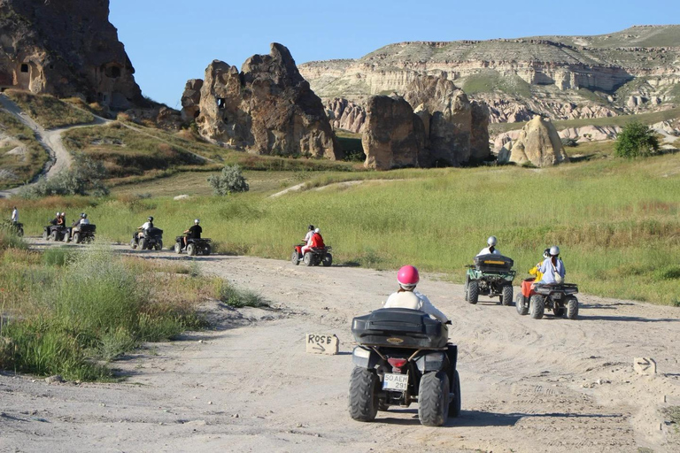 Cappadocia: Quad Bike Atv tours in Rose&Red valley 2-Hour Sunset Tour -1 Bike 2 Person