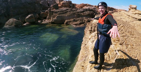 Versión para niños - Coasteering con snorkel: Algarve