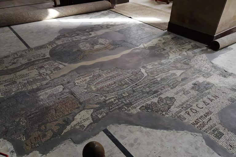 From Amman: Madaba, Mount Nebo & Dead sea Or Baptism Site Amman: Madaba, Mount Nebo & Dead Sea Tour( Swim & Lunch)