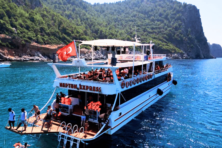 Alanya Coastal Cruise: Sun, Swim &amp; Scenic ViewsMeeting Point in Alanya Harbour At The Boat