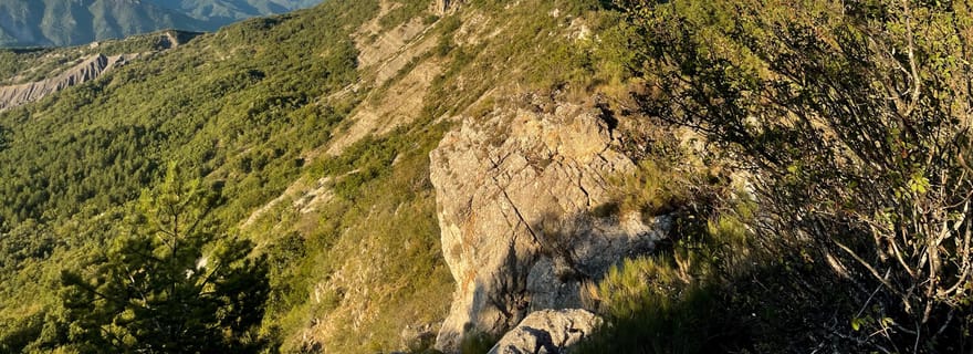 Coucher de soleil sur la montagne de Gâche • Panorama sur toutes les Alpes