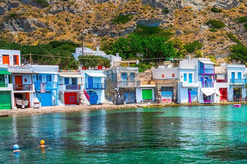 Au départ de La Canée : excursion d&#039;une journée sur l&#039;île de Milos (Plaka, Sarakiniko)La Canée : excursion sur l&#039;île de Milos avec transfert depuis Herakleion