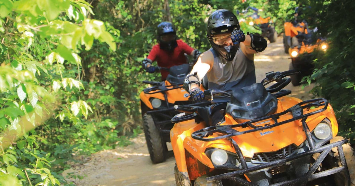 Avontuur in Cancún met ATV ziplinen en Cenote GetYourGuide