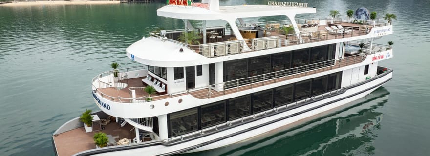 Excursion de luxe d'une journée dans la baie d'Ha Long - Croisière 5 étoiles et activités complètes