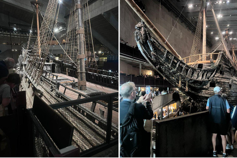 Estocolmo: Museo Vasa, Vrak y tour guiado en barco por los canalesEstocolmo: Museo Vasa, Vrak y tour en barco por los canales con guía