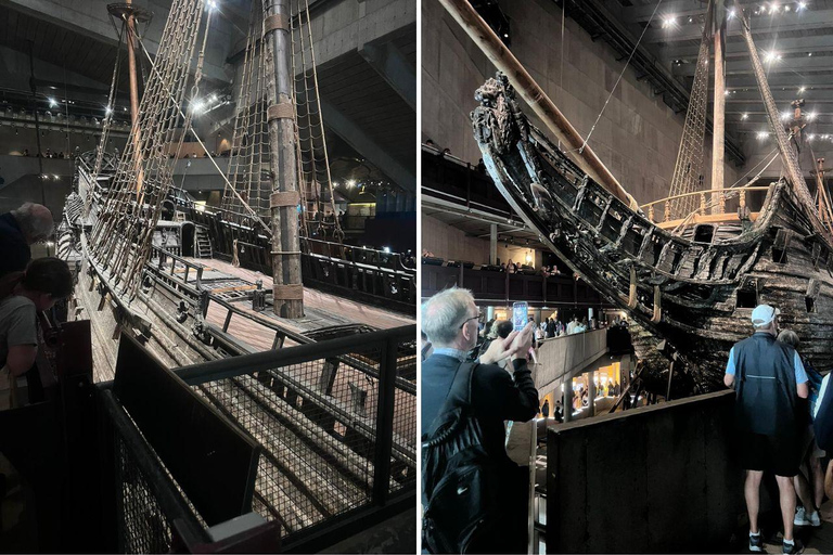 Estocolmo: Museo Vasa, Vrak y tour guiado en barco por los canalesEstocolmo: Museo Vasa, Vrak y tour en barco por los canales con guía