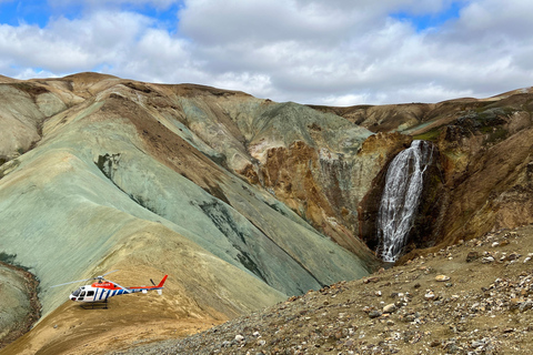 Landmannalaugar: Helicopter tour with 3 Landings