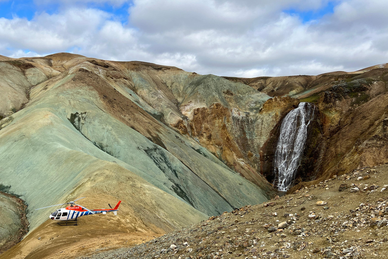 Landmannalaugar: Helicopter tour with 3 Landings