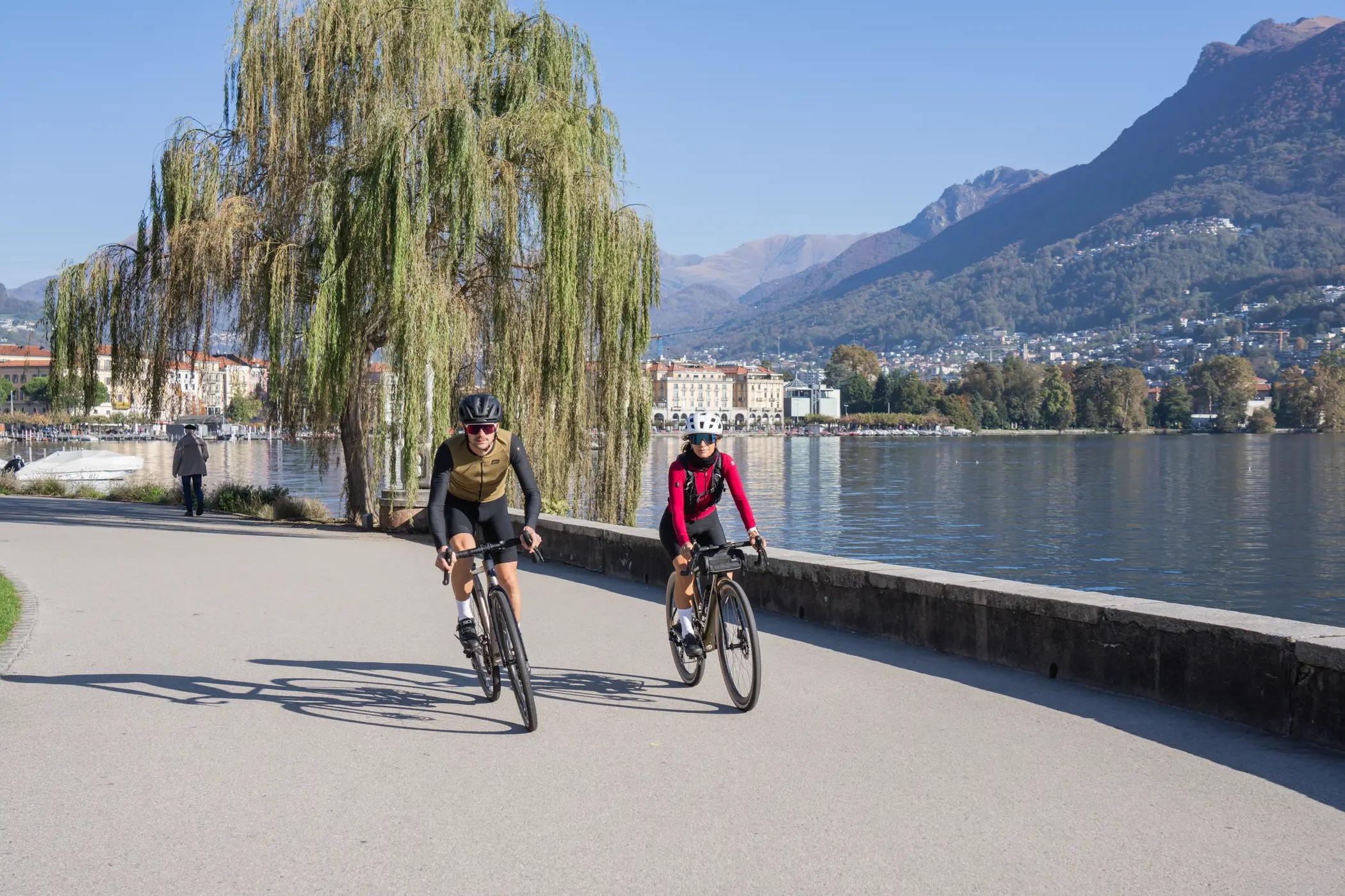 Geführte Tour mit E-Bike oder Rennrad am Luganersee