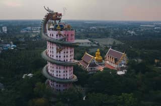 Bangkok: Schwimmender Markt, Zug-Markt, Drachen-Tempel-Tour