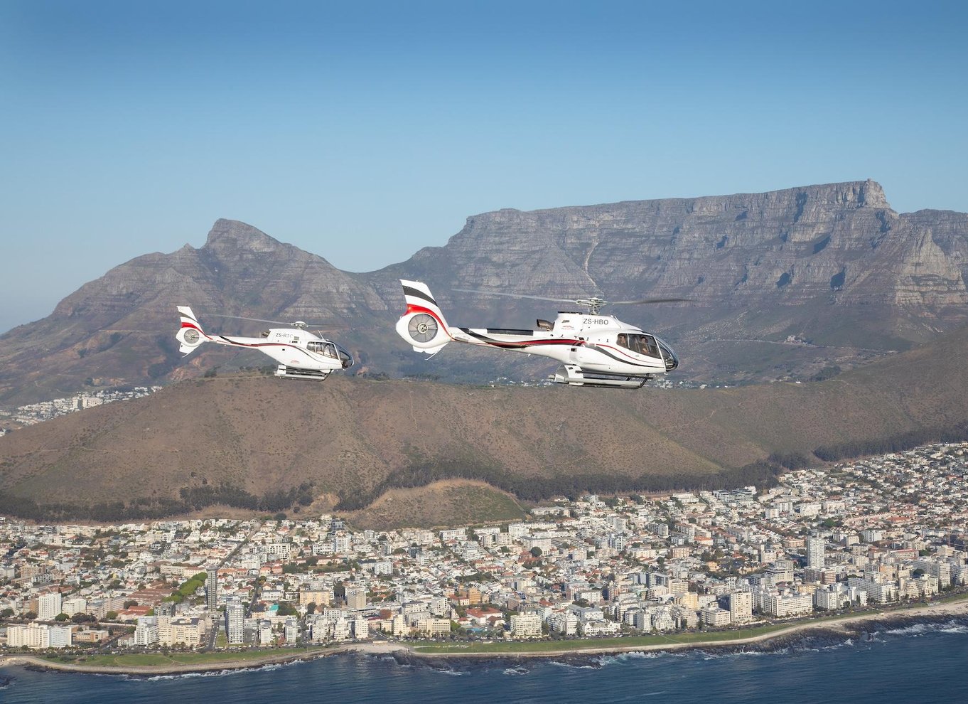 Cape Town: Atlantico Scenic Helicopter Flight med bådtur