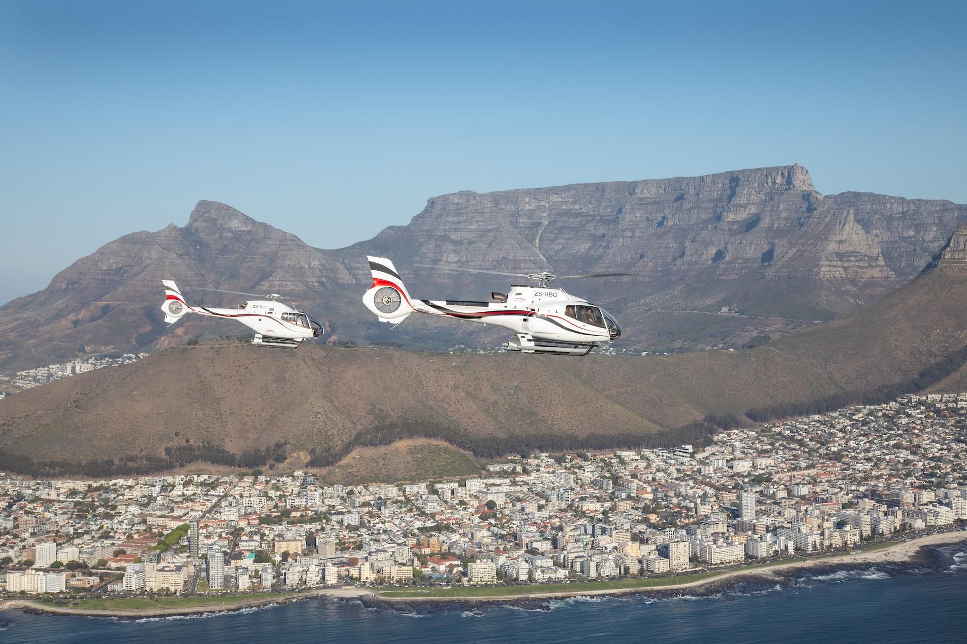Kapstadt: 20-minütiger Helikopterflug und kostenlose Bootstour