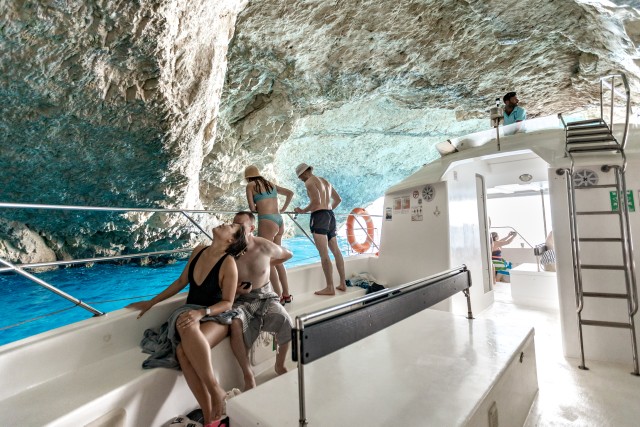 Visit Porto Vromi Navagio Shipwreck Beach & Blue Caves by Boat in Zakynthos