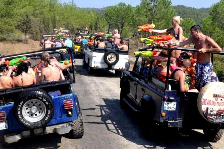 Bodrum: Off-Road Jeep Safari Tour with Lunch and Swimming Jeep Safari with Pickup from Bodrum Center Hotels
