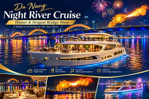 Da Nang: Dinner Cruise & Dragon Bridge Show - Image 3