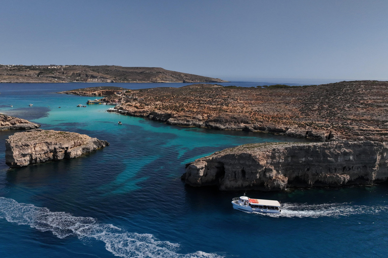 Malta: Veerboot heen en terug naar Comino Blue Lagoon met Gozo OptieVan Marfa: Marfa-Comino-Blauwe Lagune-Marfa