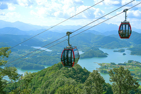 From Seoul: Scenic Lake Day Trip with Cable Car or Cruise Spring : Cable Car + Cherry Blossom Route