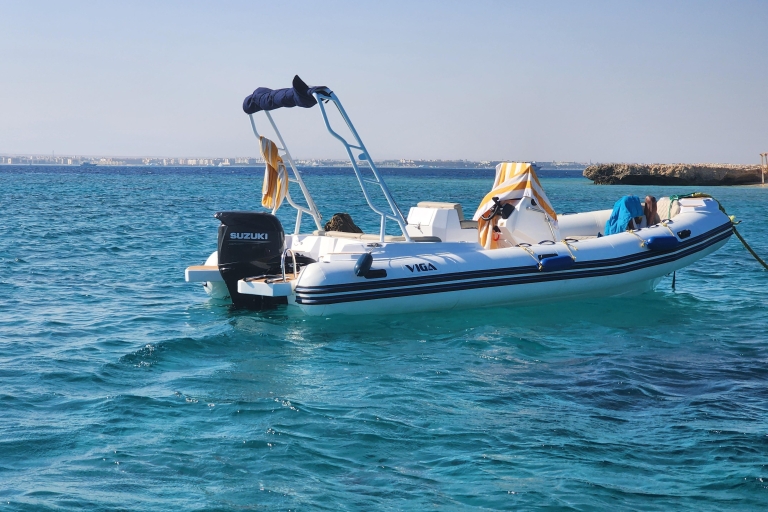 Hurghada: Excursión Privada en Barco Rápido 3 Puntos de Snorkel