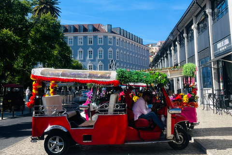 Lisbon: Multilingual Private TukTuk Tour with Live Guide Ultimate Lisbon & Belém Experience 04 hrs(Pick Up+Drop-off)*
