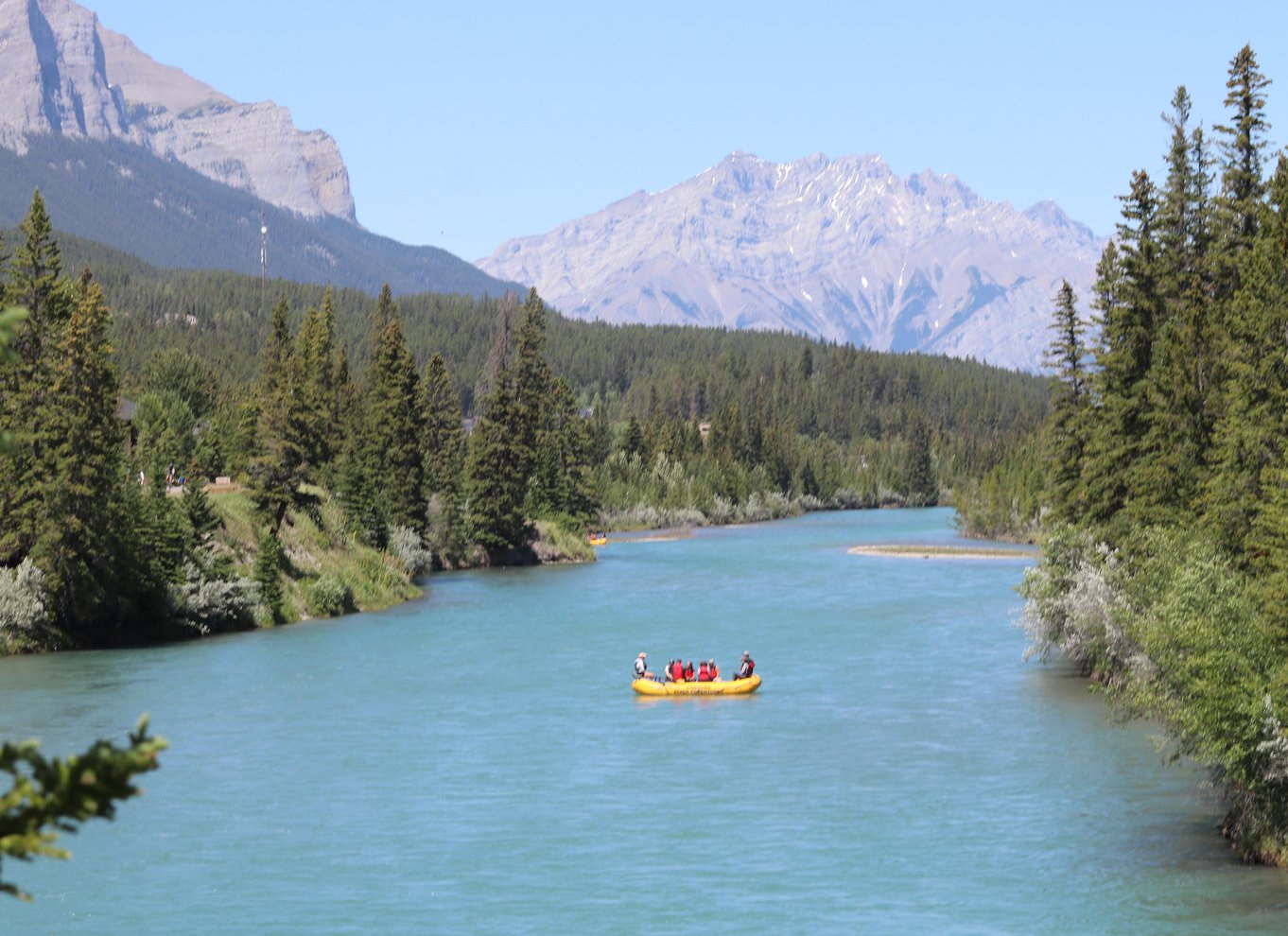 Canmore: Rocky Mountain – 1,5 times naturskøn tur med flåde på Bow River