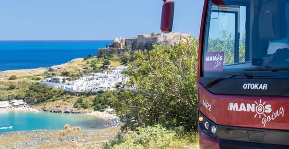 Rhodes: Easy Morning Transfer to Lindos with 4 Hrs Free Time