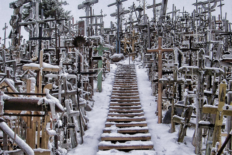 Groepstour naar Hill of Crosses, paleis Rundale, kasteel Bauska