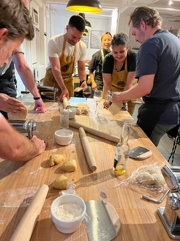Olbia: Traditional Pasta Class + Meal + Minibus Transfer