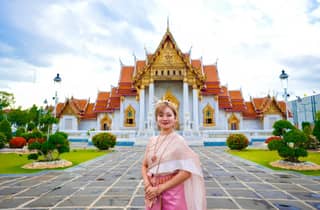 Bangkok: Goldener Berg & Marmortempel-Tour am Morgen – Tuk Tuk