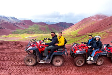 From Cuzco: Vinicunca & Red Valley Off-Road Adventure Red Valley and Rainbow Mountain Tour (Quad doble).
