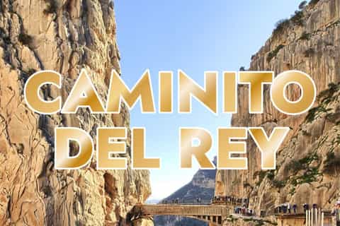 Travelers on a guided day trip bus from Malaga to Caminito del Rey