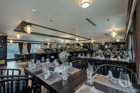 Luxury Halong 2-Day 5 Star Cruise: Balcony, Bathtub Room Junior Suite with private balcony - 1st floor