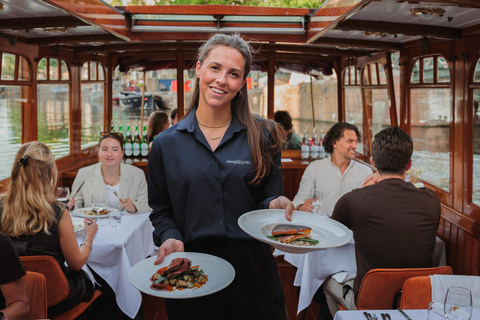 Amsterdam: High-End 3-Course Dinner Canal Cruise Amsterdam: Exclusive Dinner Canal Cruise