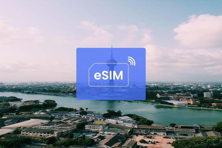 Colombo: Sri Lanka eSIM roaming mobiel dataplan50 GB/ 30 dagen: alleen Sri Lanka