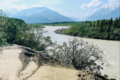 Glacial Lake, Waterfall and rainforest. Beauty of Turnagain!