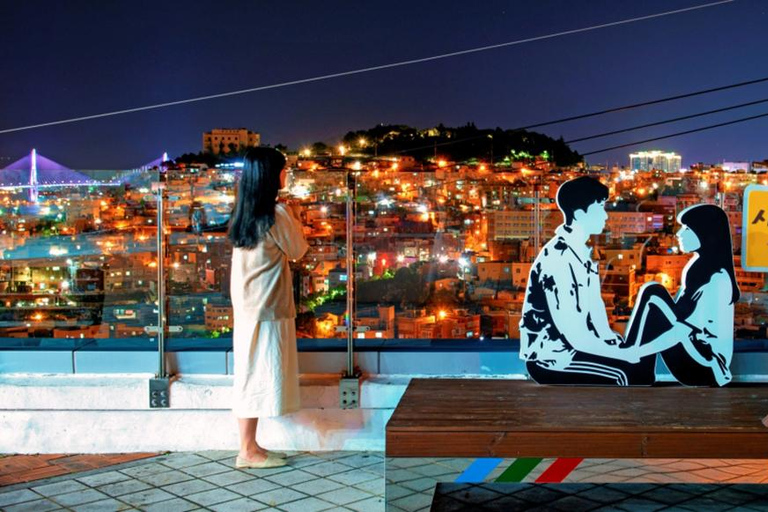 Busan: Night Tour with Gamcheon Village &amp; Gwangalli Beach