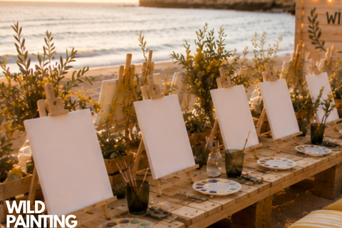 Sunset Beach Painting with Afro/RnB in Albufeira, Portugal