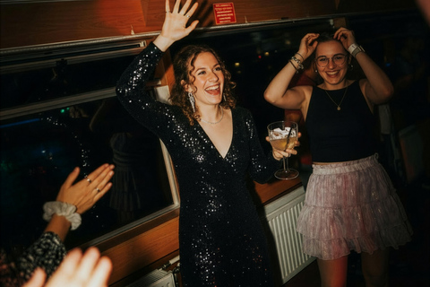 Lisbon: New Year's Eve Cruise with DJ, Open Bar & Fireworks Lisbon New Year's Eve Party Cruise DJ Open Bar and Fireworks