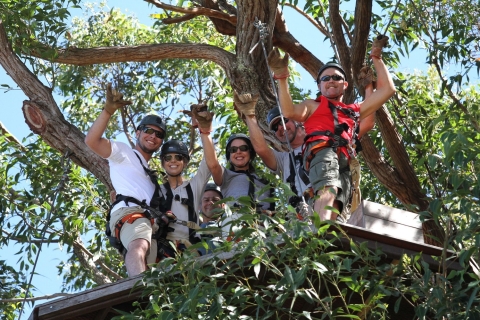 Maui: 7 Zip Lines i WWII MuseumMaui: 7 Zip Lines 2-godzinny Drzewo Canopy Adventure