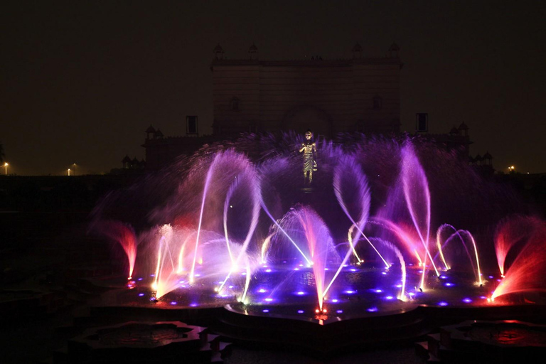 Akshardham Temple Tour Exhibition, Light & Water Show by Car Temple Tour without Water and Light and Sound Show.