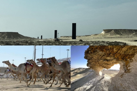 Doha : Piste de course de chameaux/Colline des champignons/Sculpture de Richard Serra(Copie de) Doha : Piste de course de chameaux/Colline des champignons/Sculpture de Richard Serra