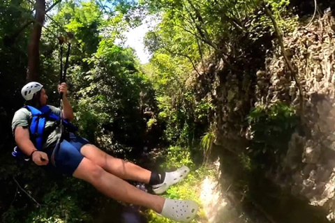 Puerto Plata: Zipline- en watervalavontuur met lunch