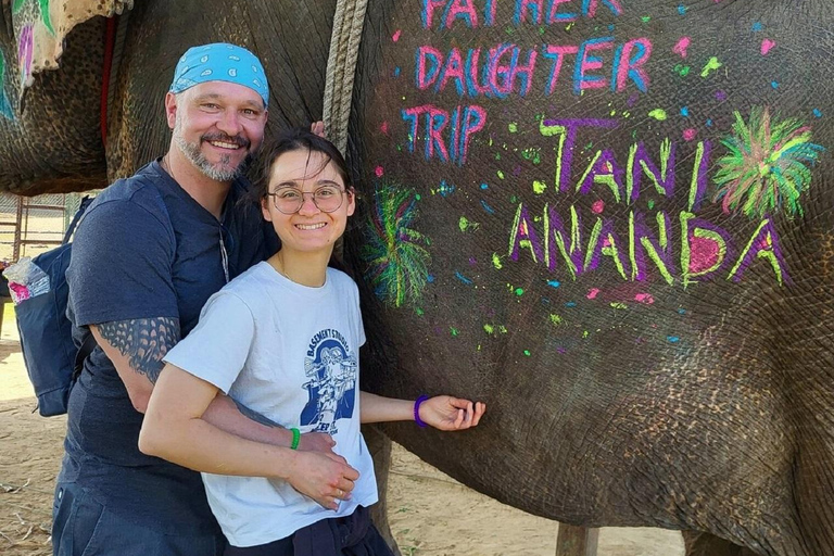 Jaipur: Hathigao Elephant Village Ride, Feeding, & Photos Riding, Feeding, Climbing And Photography with Elephant