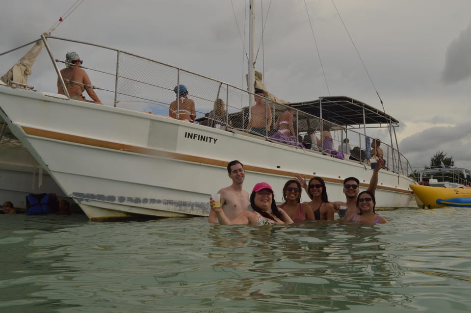 small group cruising and snorkeling catamaran tour