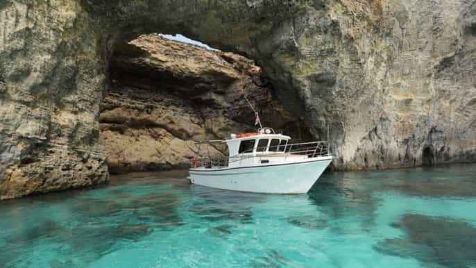 Mellieha: Båttur for små grupper til Comino, Gozo og Blue Lagoon