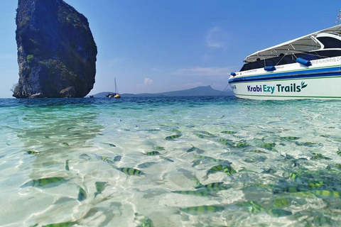 Au départ de Krabi : Les îles Phi Phi et les 4 îles - Excursion d'une journée pour les lève-tôtAu départ de Krabi : Croisière de jour pour les Îles Phi Phi (Early Bird) et déjeuner