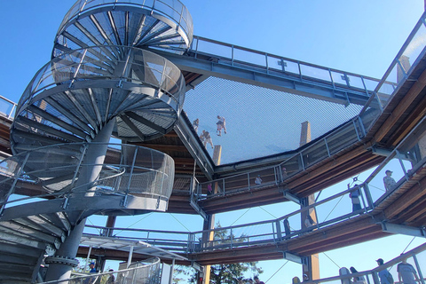 Victoria Waterfall, Skywalk, Beach Picnic, Castle and Whales Goldstream Waterfall, Skywalk, Trestle AND Castle interior