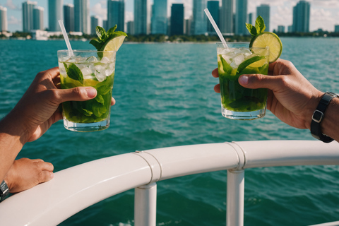 Båtutflykt i Miami Millionaire Homes båttur med Mojito Bar ombord