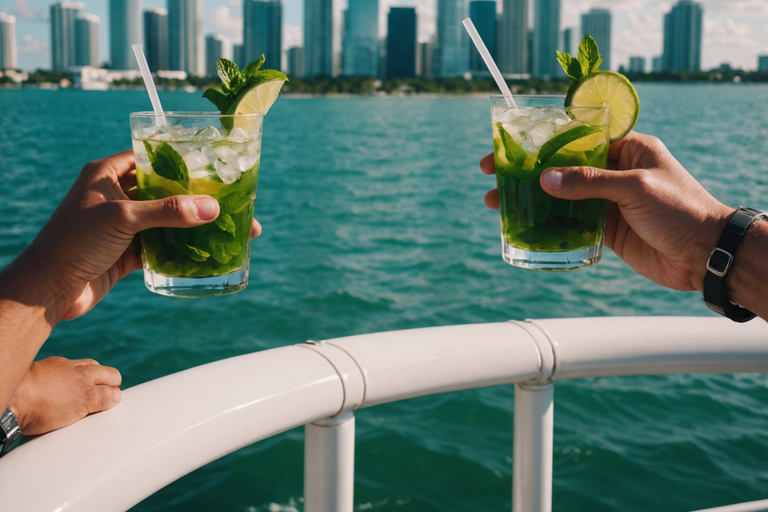 Miami: Tour en barco por las Casas de los Millonarios con bar de mojitos a bordo