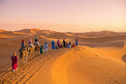 Marrakech: 3-Day Merzouga Sahara Desert Tour & Luxury Camp Option 3 — Premium Desert Experience